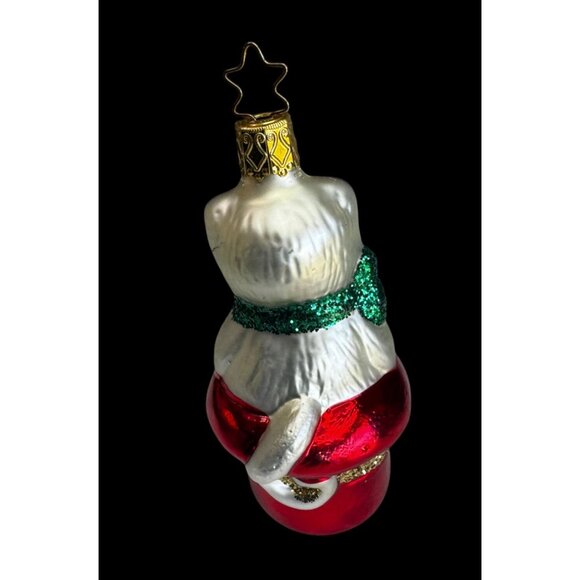 Old World Christmas Kitten in Red Boot Glass Ornament 4" w/ Box Retired Germany - Picture 5 of 6